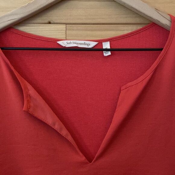 Soft Surroundings Size 1X - Mixed Media Blouse - Picture 5 of 9